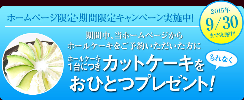 ホームページ限定ご予約キャンペーン